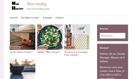 Mum Healthy : mon nouveau blog