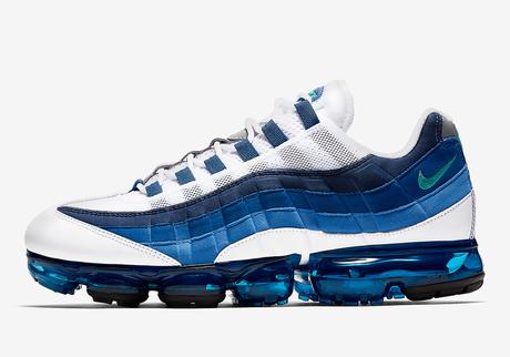 La Nike Air Vapormax 95 White French Blue est disponible depuis aujourd'hui