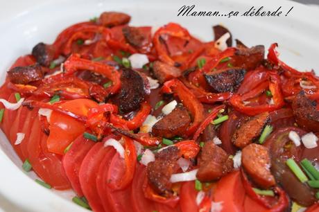 Salade de tomates à l'espagnol
