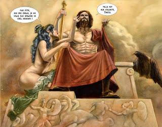 Zeus oblige Thétis à épouser Pelée