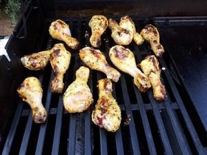 Pilons de poulet marinés curcuma citron vert Cliquer sur les photographies pour les agrandir