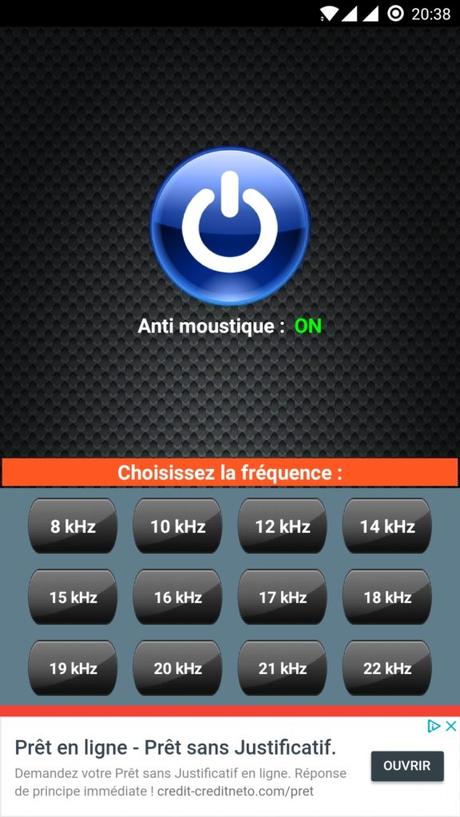 Application Android : Anti Moustique Application Android : Anti Moustique
