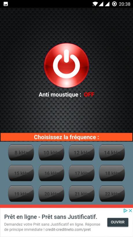 Application Android : Anti Moustique Application Android : Anti Moustique