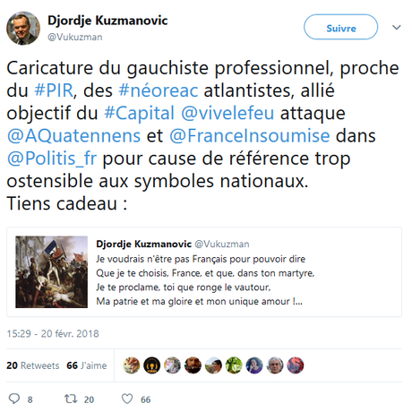 Bientôt une fusion de @FranceInsoumise et  @_LesPatriotes ‏? #RougesBruns #NoBorders