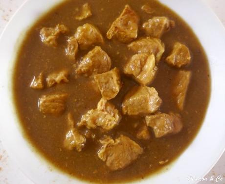 Curry de porc au lait de coco