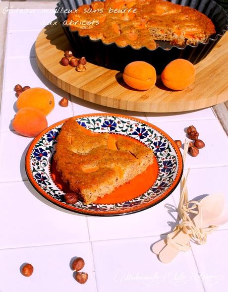 Gâteau moelleux sans beurre aux abricots