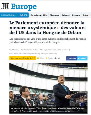 #Hongrie @nadine__morano #LR tombe à pieds joints dans la #fachosphère en soutenant #Orban