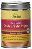 Herbaria Couleurs de Jaipur Curry Indien Bio pour Viande/Légumes/Poissons et Tofu Boîte 80 g