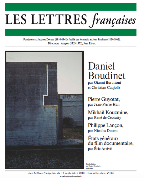 N° 163 – Les Lettres françaises du 13 septembre 2018