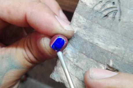 scarabée lapis lazuli
