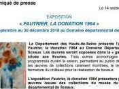 Exposition FAUTRIER donation 1964 Septembre Décembre 2018 domaine Sceaux