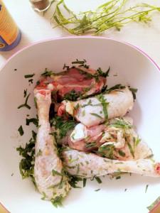 Poulet crémeux à l’estragon
