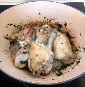 Poulet crémeux à l’estragon