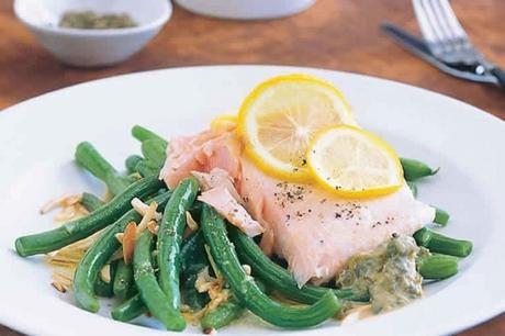 Filets de truites et haricots verts au thermomix Filets de truites et haricots verts au thermomix