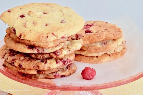 Cookies à la framboise et chocolat blanc