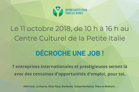 «Décroche une job !» le 11 octobre 2018