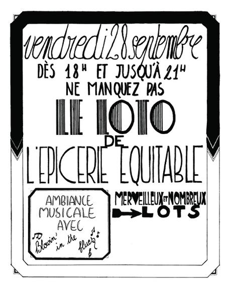 Loto à l'épicerie le 28 septembre 2018 Loto à l'épicerie le 28 septembre 2018