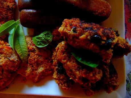 Fritters aux tomates, courgettes et tofu