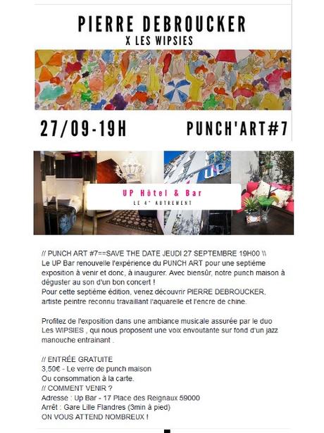 Punch’Art # 7 : Aquarelle et musique à Lille à l’Up-Hôtel Best Western