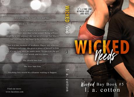Cover Reveal – Découvrez la couverture de Wicked Needs de L.A. Cotton