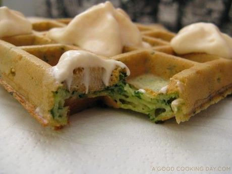 RECETTE DES GAUFRES DE BRUXELLES AUX ÉPINARDS ET AU CHÈVRE RECETTE DES GAUFRES DE BRUXELLES AUX ÉPINARDS ET AU CHÈVRE