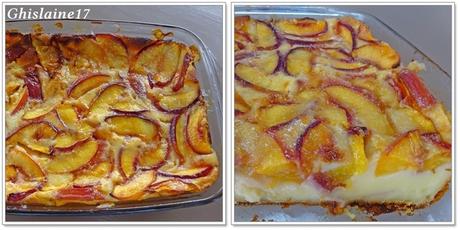 Flan aux nectarines