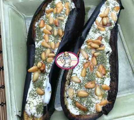 Aubergine grillée au yaourt