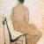 1947, Pan Yuliang : Nu assis sur une chaise de dos