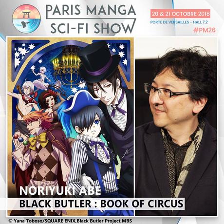 Le réalisateur Noriyuki ABE (Bleach, Black Butler: Book of Circus, GTO) invité de Paris Manga 2018