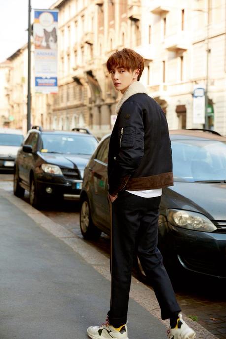 STYLE : Darren Chen in the streets of Milan wearing Moncler
