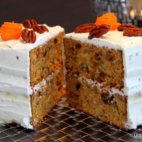 Carrot cake glaçage chocolat blanc