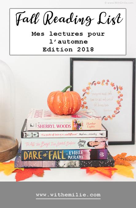 Fall Reading List | Mes lectures pour l’automne 2018