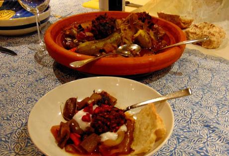 Tajine shakshuka  (et keftas de légumes râpées et lentilles)