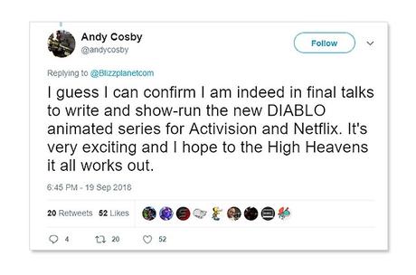 « Diablo » adapté en série animée pour Netflix