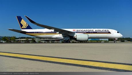 Livraison du premier A350 XWB à très long rayon d’action à Singapore Airlines