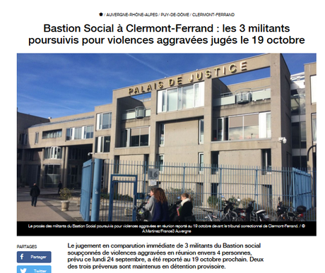 Sur les violences aggravées du #BastionSocial de #ClermontFerrand