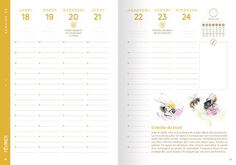 Agenda de la nature au jardin 2019