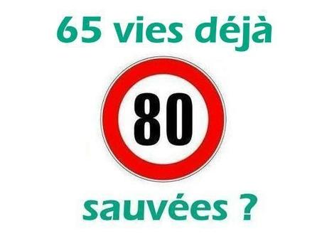 80 km/h : 65 vies humaines déjà sauvées ?