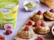 Petits gâteaux vegan framboises matcha