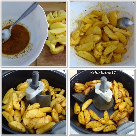 Potatoes à l'huile d'olive, paprika, thym, romarin Potatoes à l'huile d'olive, paprika, thym, romarin