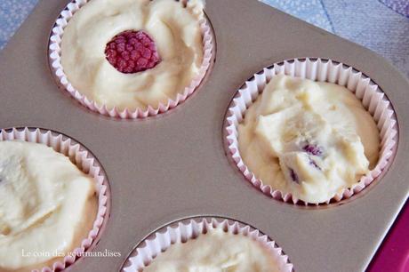 Cupcake à la rose et aux framboises Cupcake à la rose et aux framboises