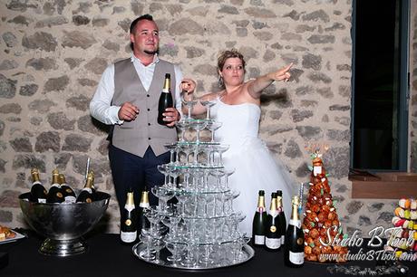 Fontaine de champagne mariage