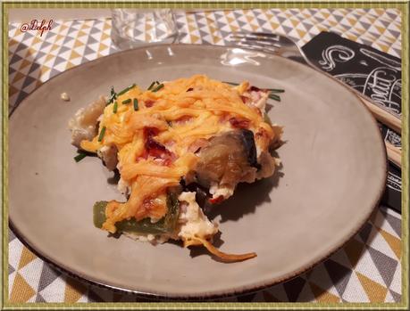 Flan d'Aubergine et de Poivron à la Pancetta Flan d'Aubergine et de Poivron à la Pancetta