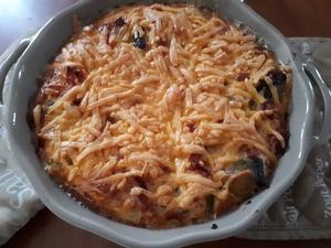 Flan d'Aubergine et de Poivron à la Pancetta Cliquer sur les photographies pour les agrandir