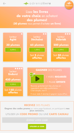 L’application Adrénalivre en quelques mots