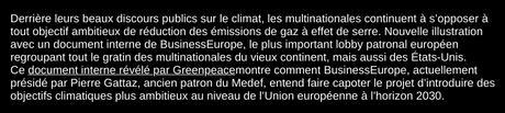 Comment les multinationales entravent toute action climatique sérieuse