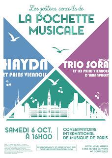 Haydn et Pains Viennois - samedi 6 octobre, à 16h - Paris avec La Pochette Musicale