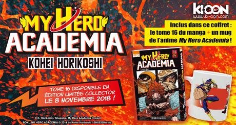 Une édition collector pour le tome 16 du manga My Hero Academia chez Ki-oon