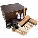 In Corio, vos nouveaux souliers en cuir selvyt Essentiel Chaussure SOIN Noyer plaqué Valet boite cadeau rempli