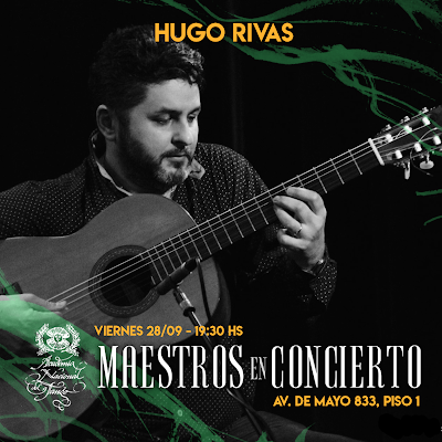 Hugo Rivas ce soir à la Academia Nacional del Tango [à l'affiche]